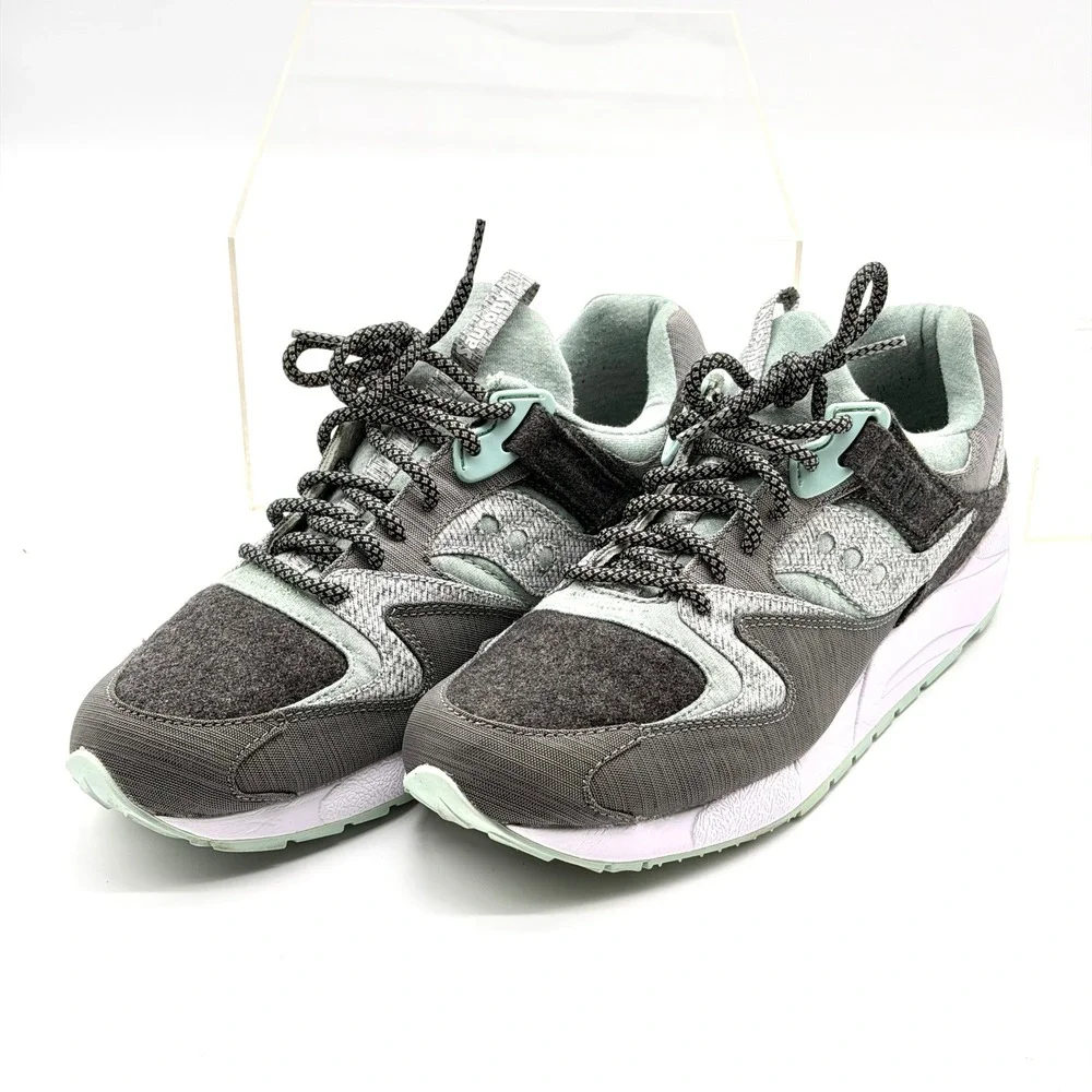 END x Saucony Grid 9000 White Noise Grey Mint Sneakers S70231-1 Mens 11 Used